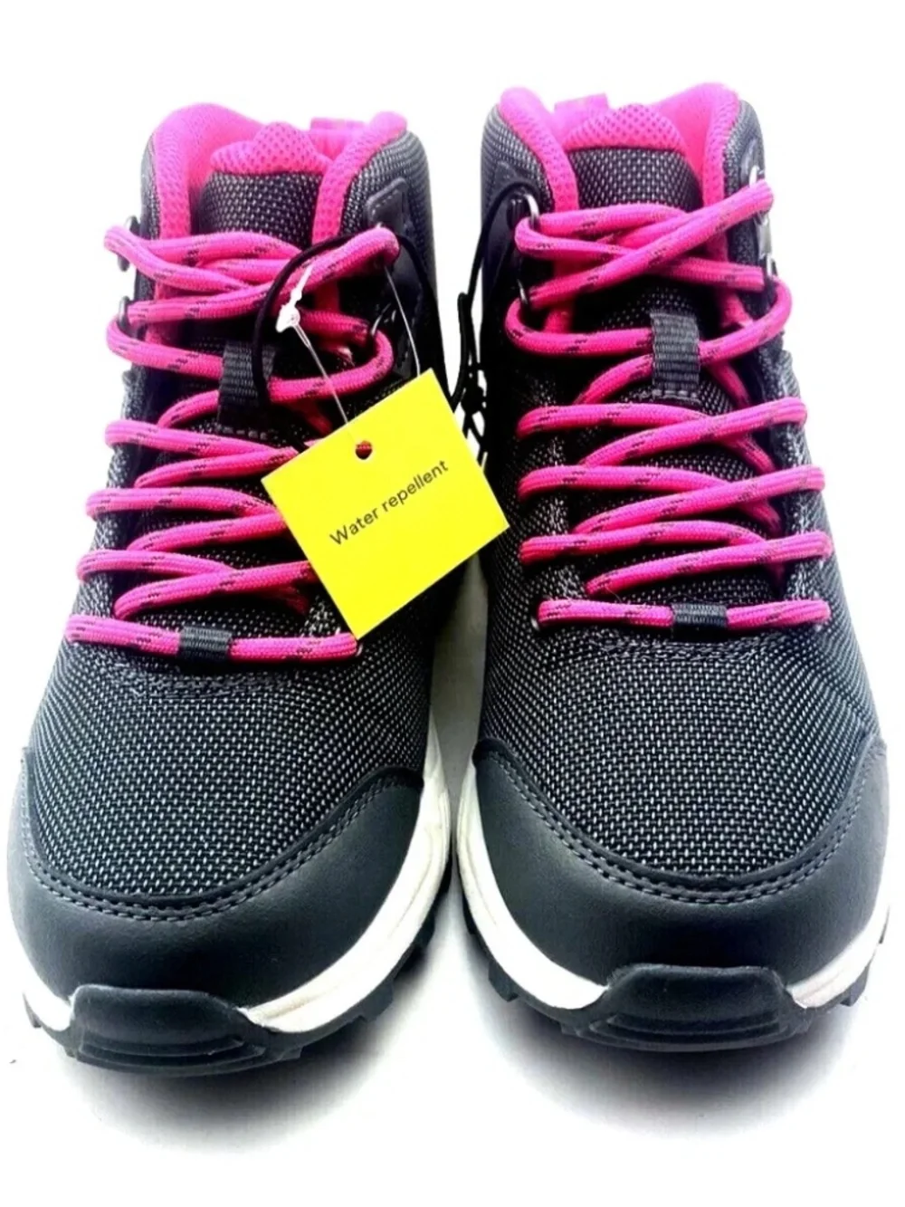 Girls Boots Shoes Size 1 Children Kids Footwear Gray Hightop Water Repellent
